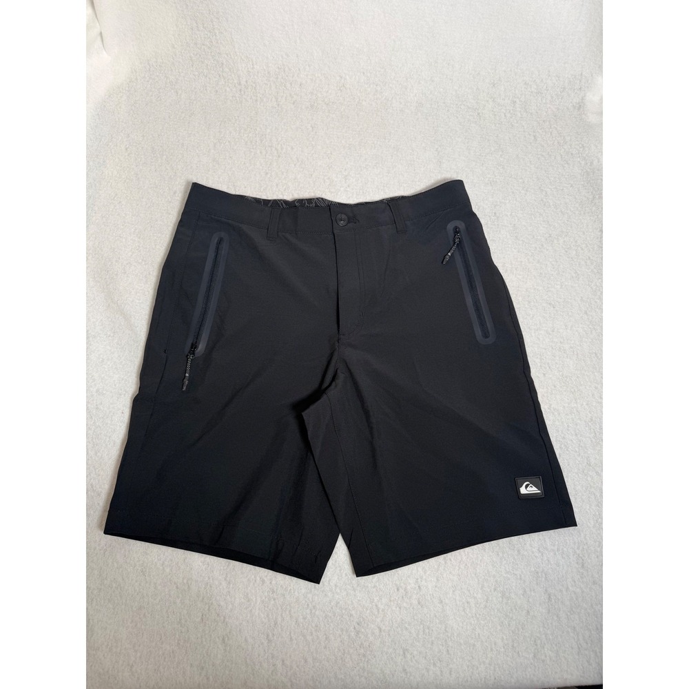 Quiksilver shorts Mens size 36 Hybrid Black Quick Dry Board water Shorts NWT $60 - Picture 2 of 9